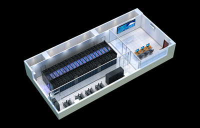 北京微模块数据中心，视频会议室，指挥中心效果图制作